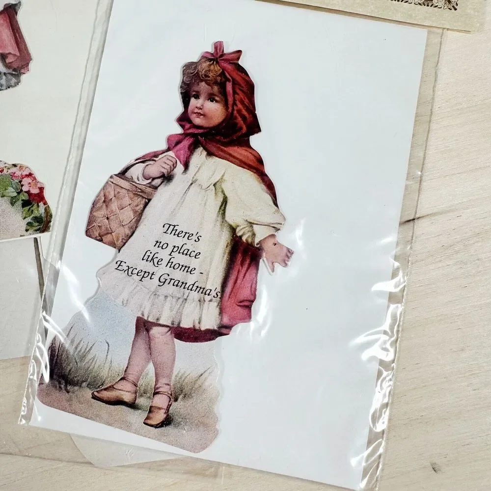 Vintage Lot Victorian Candy Box Turn of‎ Century Die Cut Reproduction Red Riding
